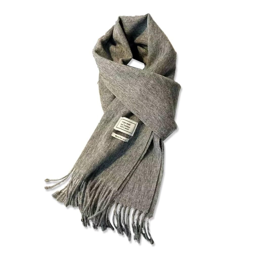 6653 100% Australian Wool Cashmere Scarf Knitted Soft Warm Neckwear and 009